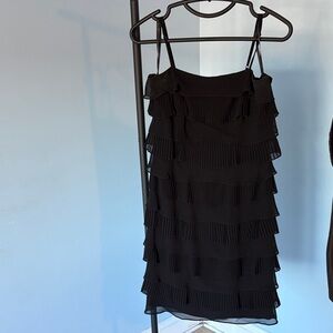 Calvin Klein Black Layered Mini Dress